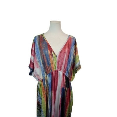 Women's CW Classics Multicolor VNeck Dress - Size 3X