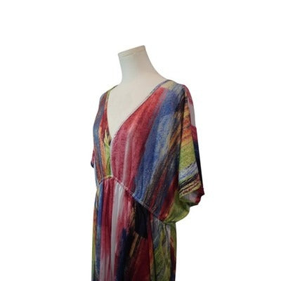 Women's CW Classics Multicolor VNeck Dress - Size 3X