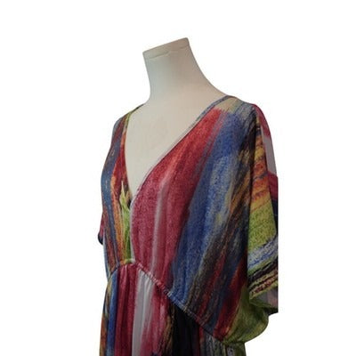 Women's CW Classics Multicolor VNeck Dress - Size 3X