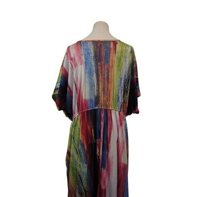 Women's CW Classics Multicolor VNeck Dress - Size 3X