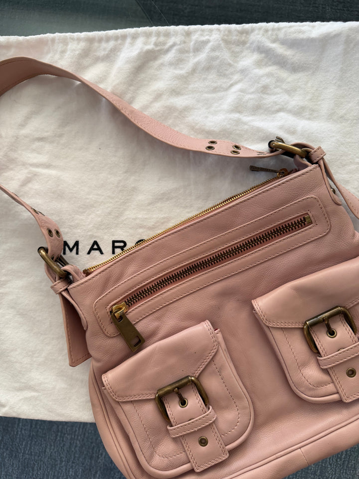 Marc Jacobs Collection Pink Leather Multi Pocket Shoulder Bag Y2K