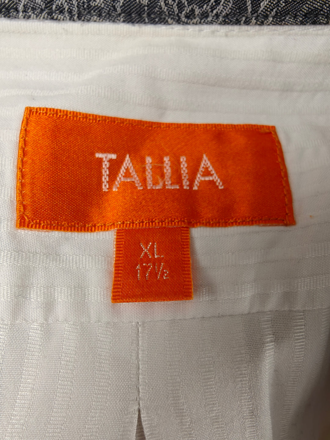 Men’s Tallia Dress Shirt White French Cuff XL 17½
