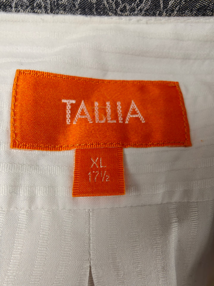 Men’s Tallia Dress Shirt White French Cuff XL 17½