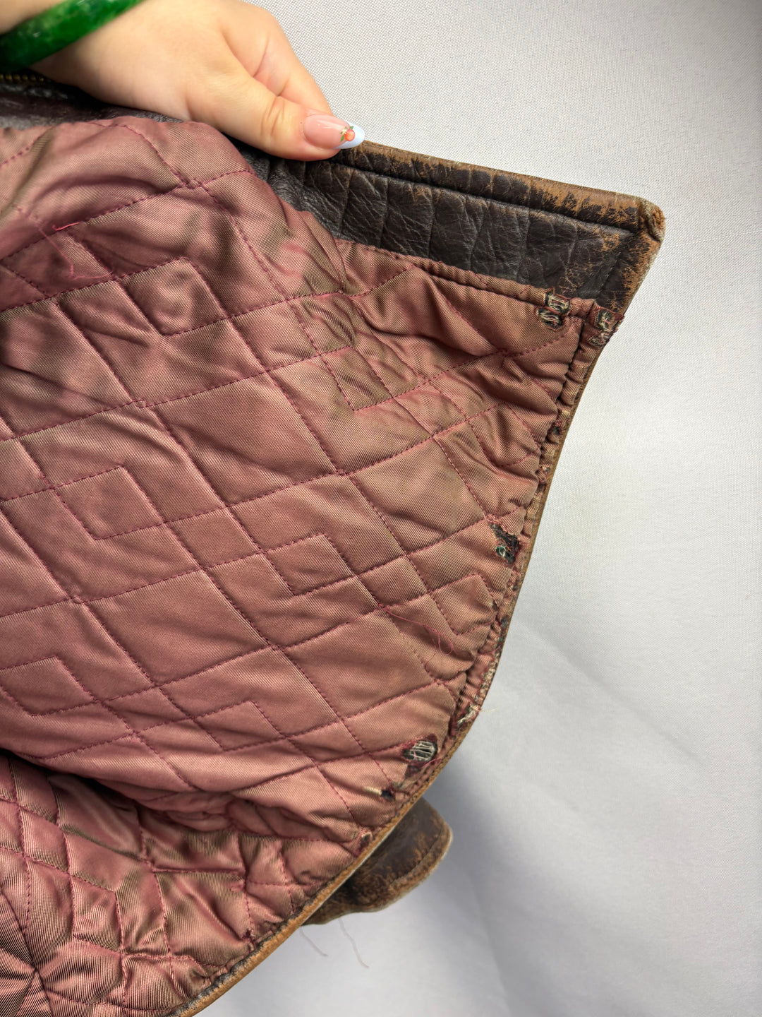 Men’s Admiral Byrd Large Vintage 1940’s-50’s Brown Leather Jacket