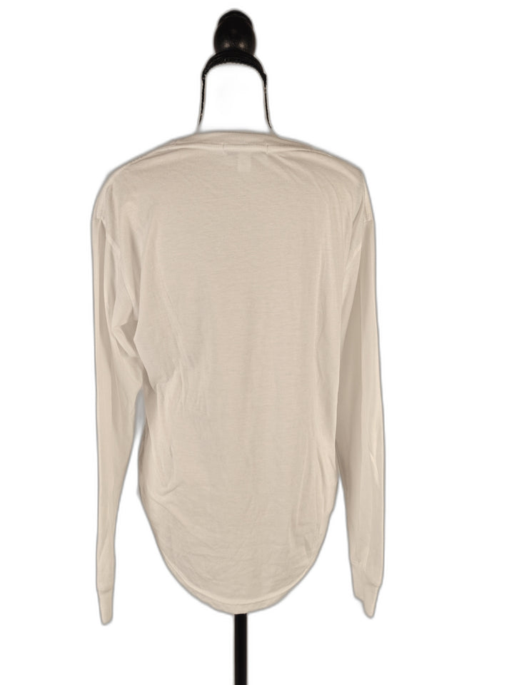 Women’s, Sub_Urban Riot, Cutout Boat-Neck Long-Sleeve Top, White, Small