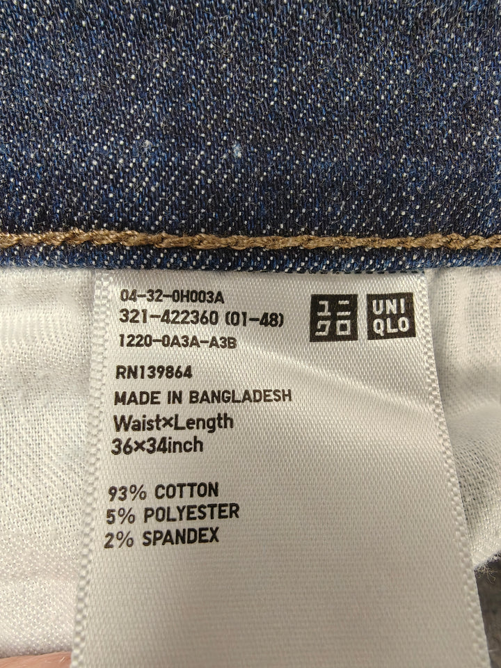 Men’s Uniqlo Slim Jeans Blue 36x34