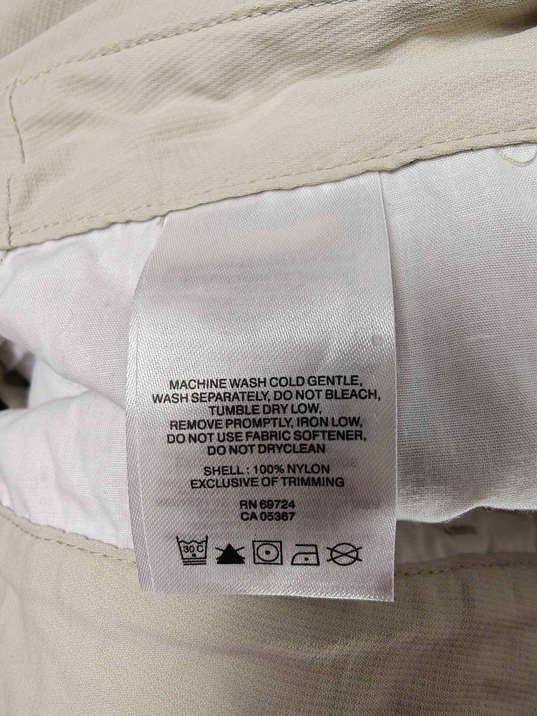 Womens Columbia Convertible Hiking Pants Beige XL 18/20
