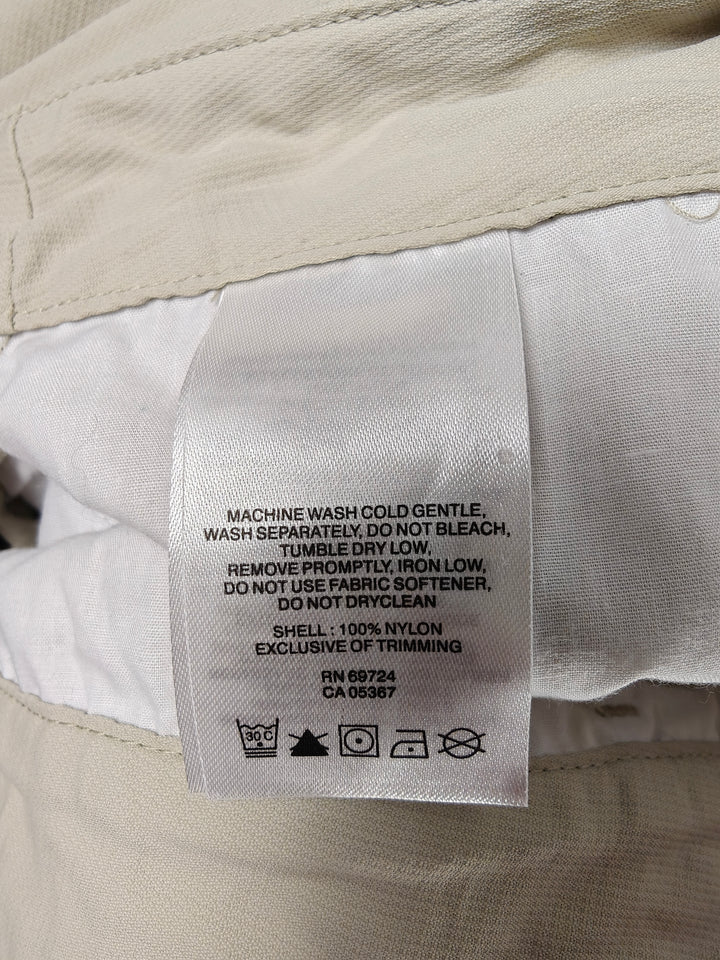 Womens Columbia Convertible Hiking Pants Beige XL 18/20