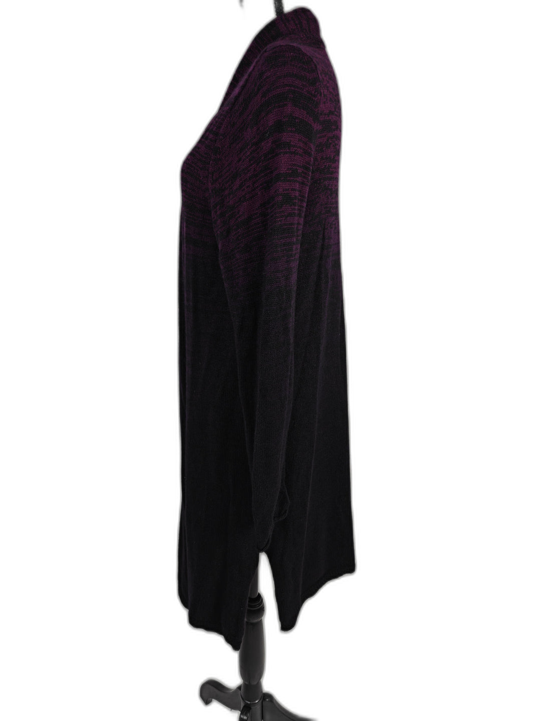 Women Griffen Cashmere Cardigan Purple Black XL