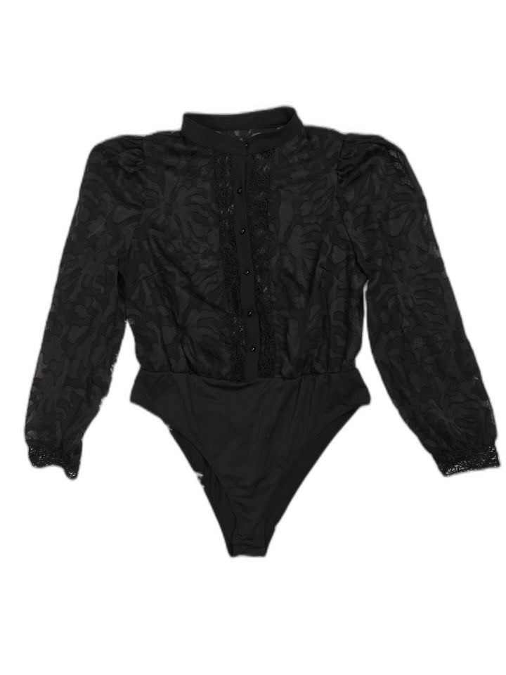 Women SHEIN Curve Bodysuit Black 1XL