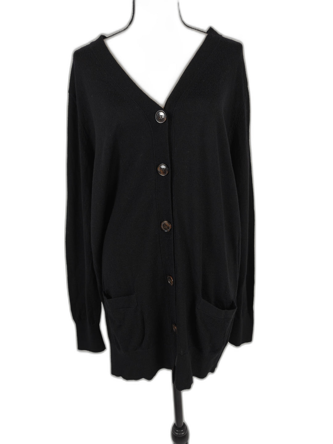 Women Ann Taylor Cardigan Black XXL