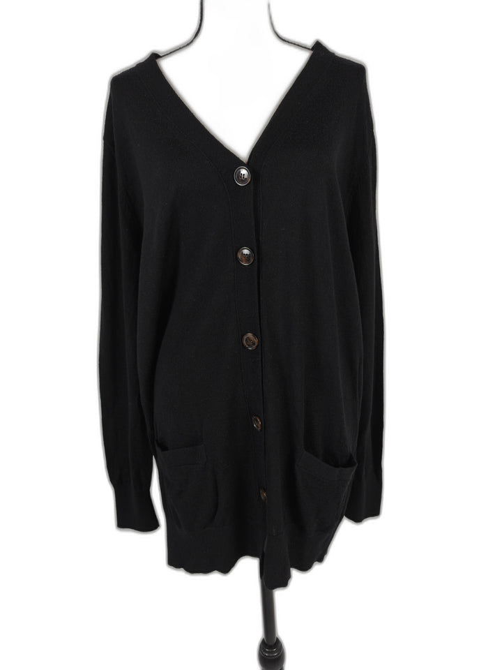 Women Ann Taylor Cardigan Black XXL