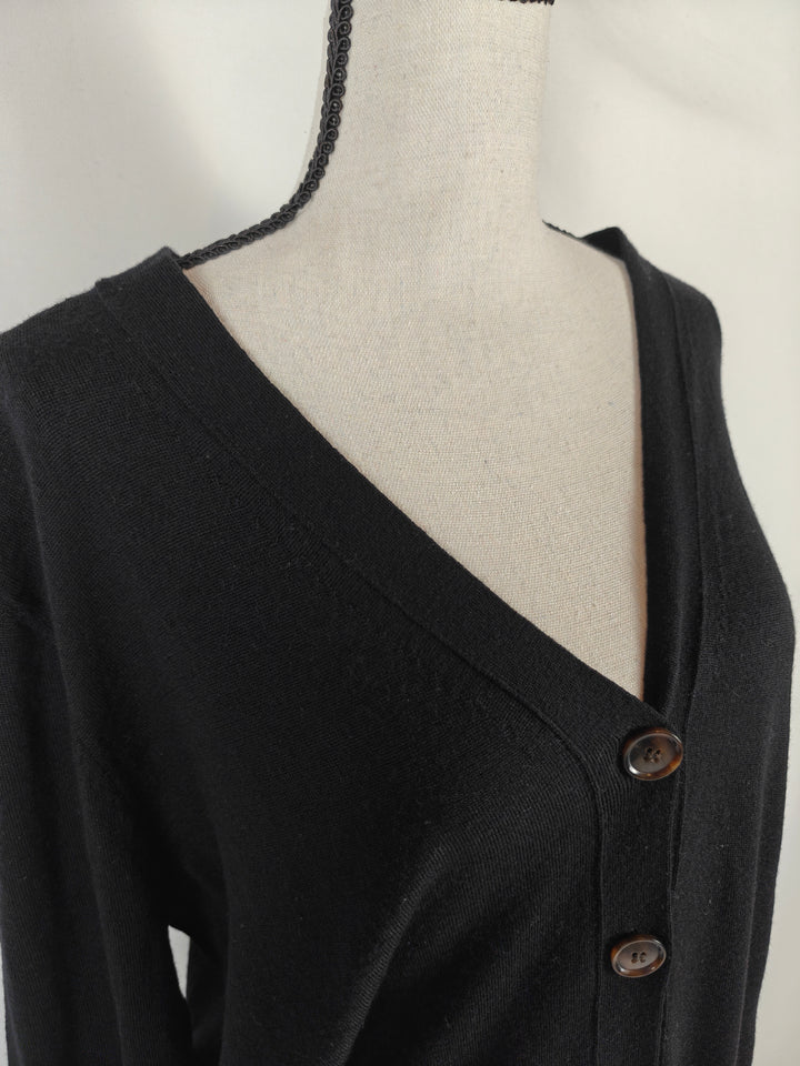 Women Ann Taylor Cardigan Black XXL