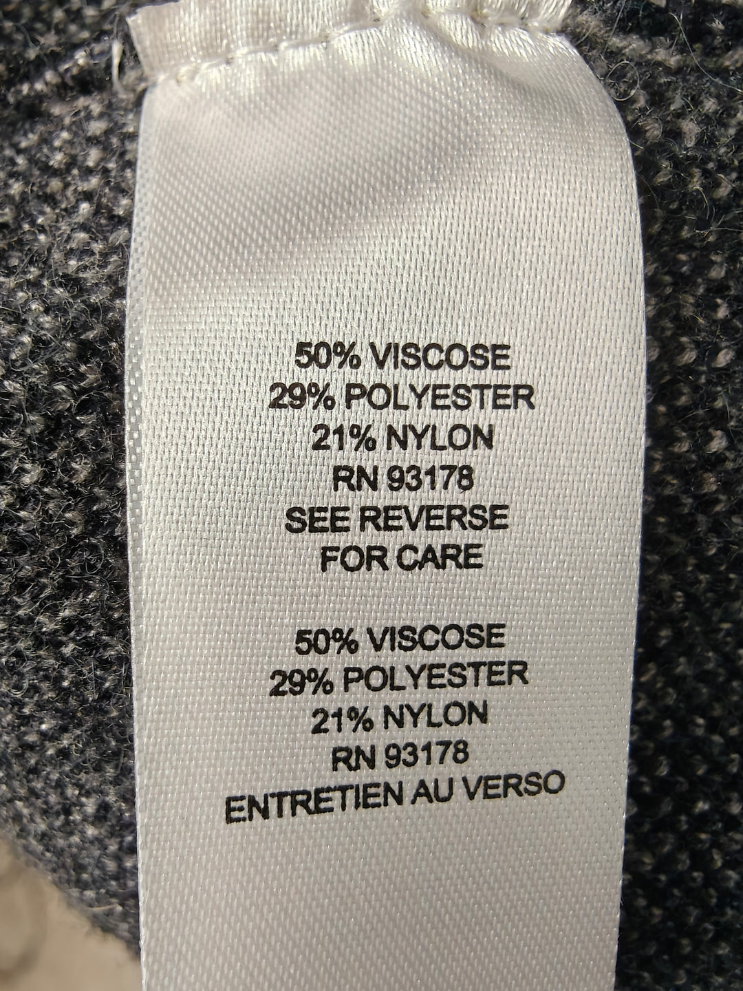 Women Tahari Cardigan Gray Black Large