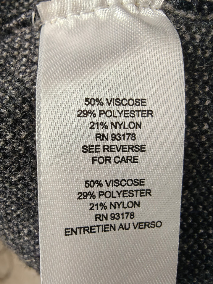 Women Tahari Cardigan Gray Black Large