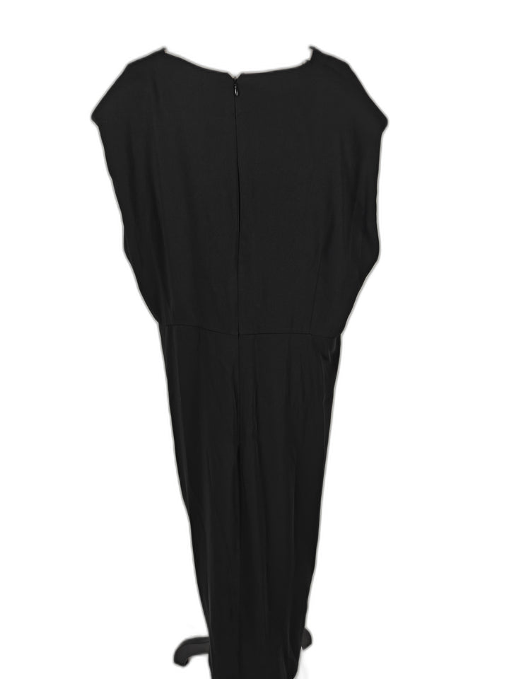 Womens Unbranded Midi Dress Black Sleeveless Twist Front Size Unknown