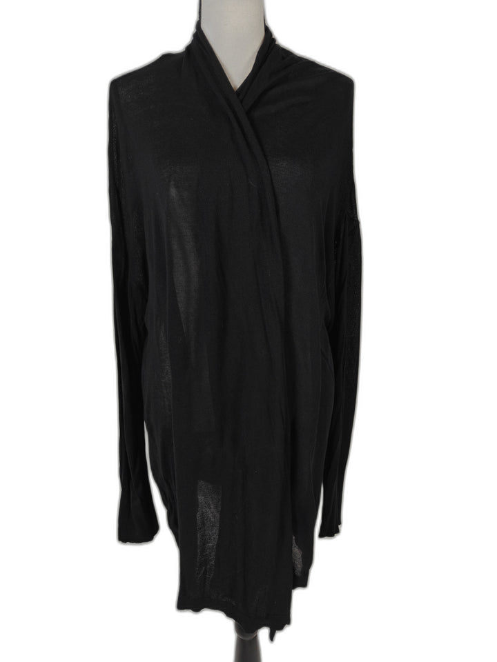 Womens Ann Taylor Open Front Cardigan Black XXL