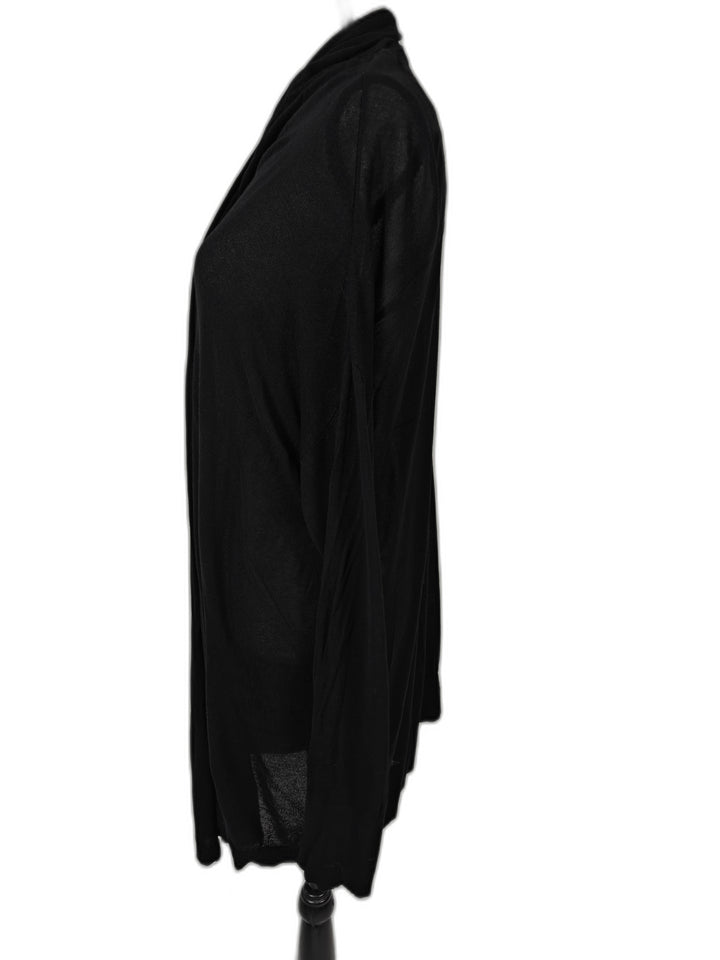 Womens Ann Taylor Open Front Cardigan Black XXL