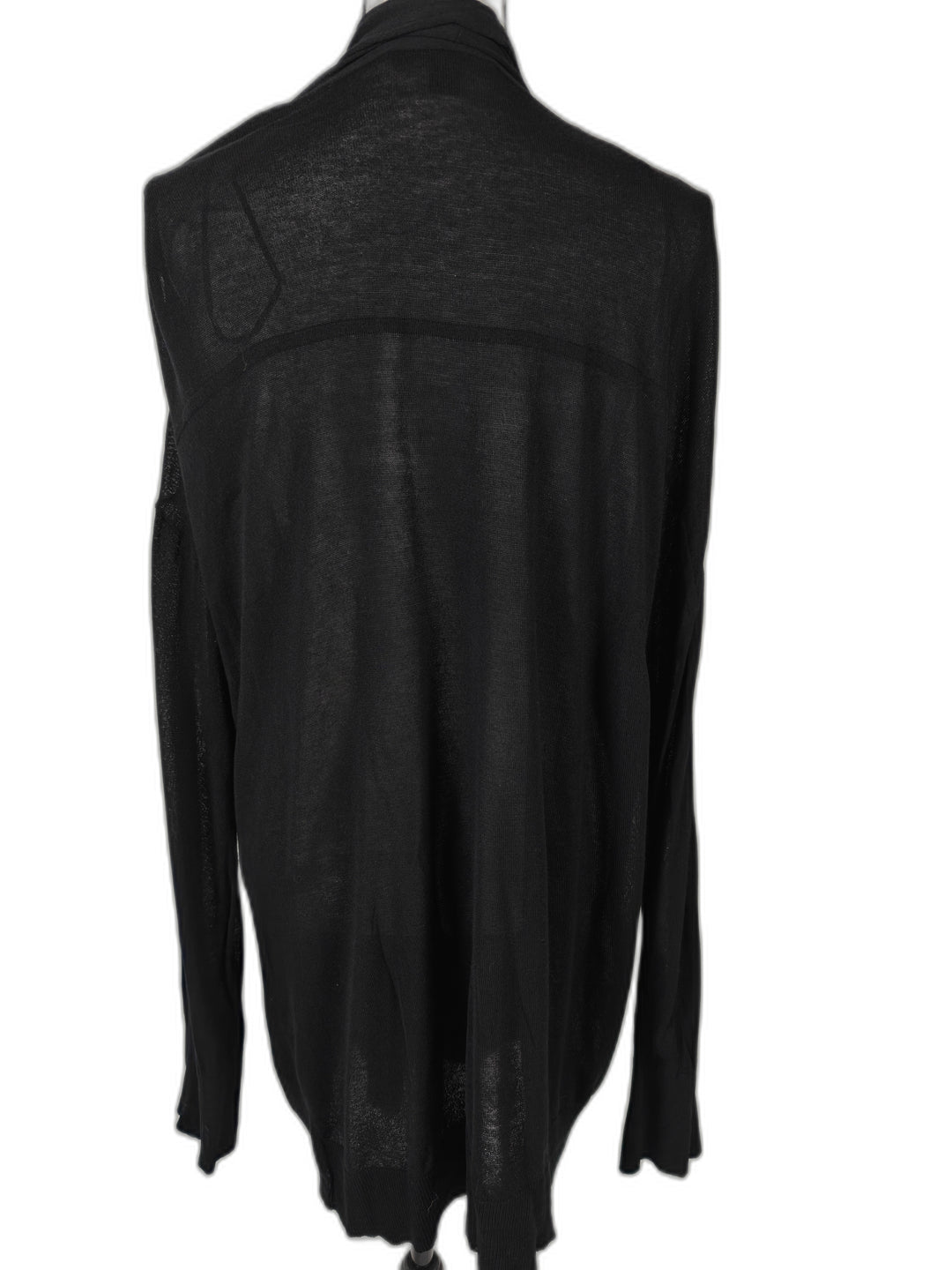 Womens Ann Taylor Open Front Cardigan Black XXL