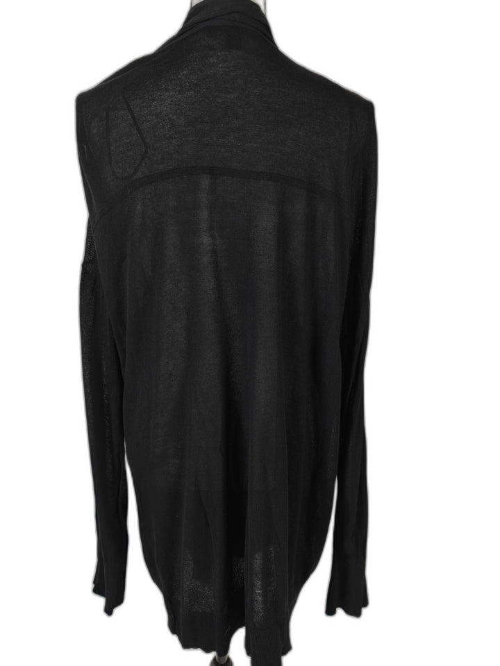 Womens Ann Taylor Open Front Cardigan Black XXL