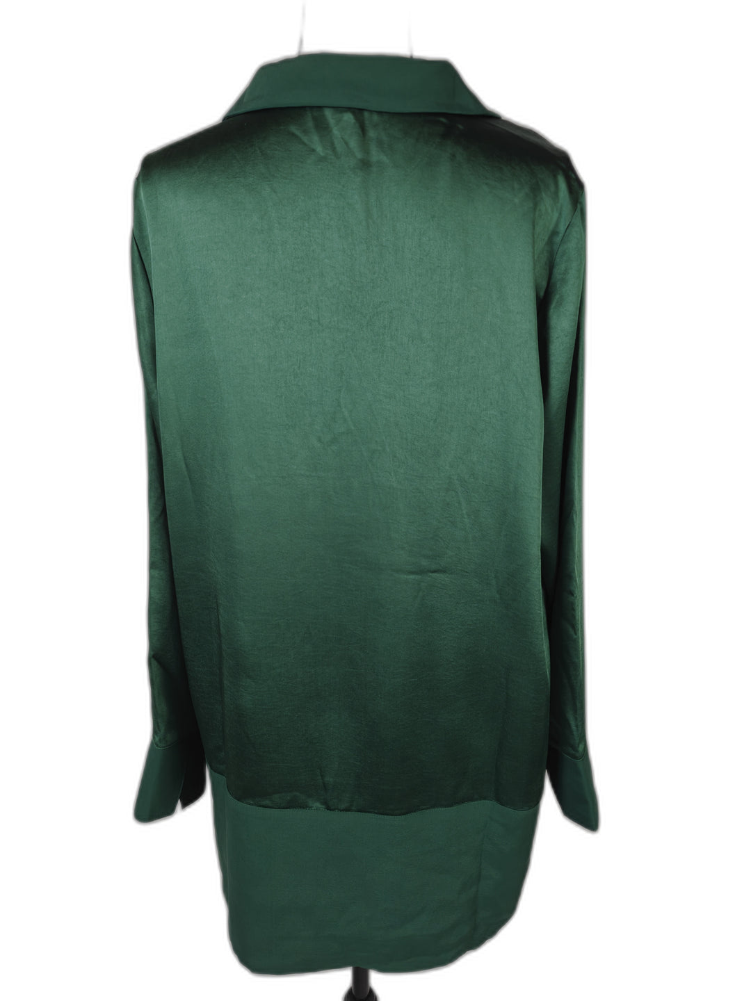 Womens Chicos Relaxed Collar Tunic Green Size 10