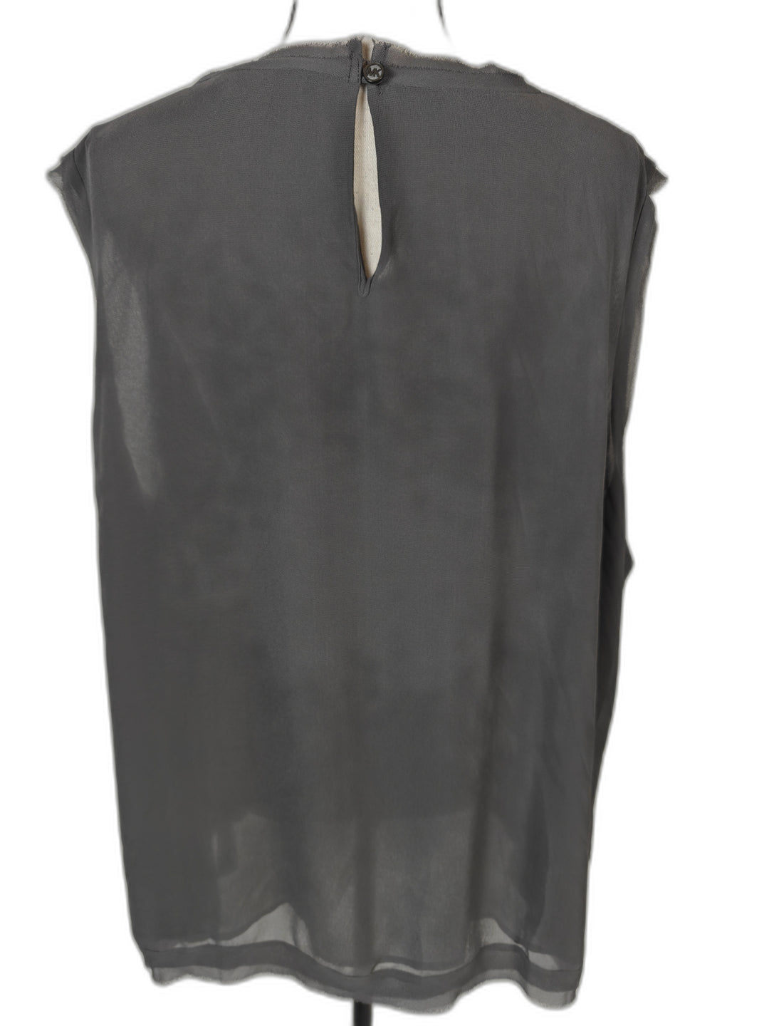 Womens Michael Kors Embellished Blouse Gray Size 22W