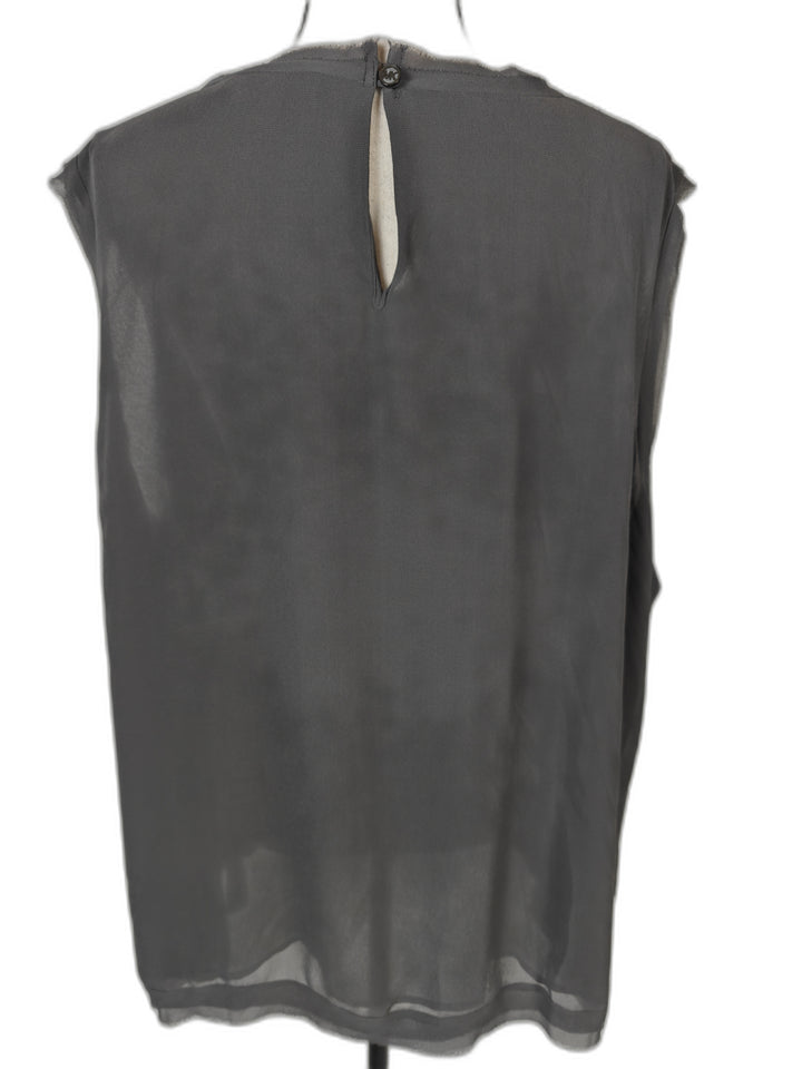 Womens Michael Kors Embellished Blouse Gray Size 22W