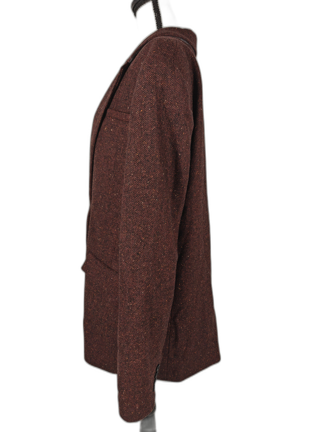 Womens Banana Republic Blazer Rust Herringbone Size 16 Tall
