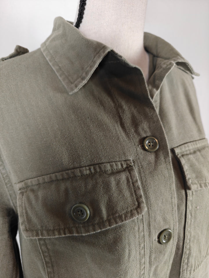 Womens Universal Thread Utility Jacket Olive Green S
