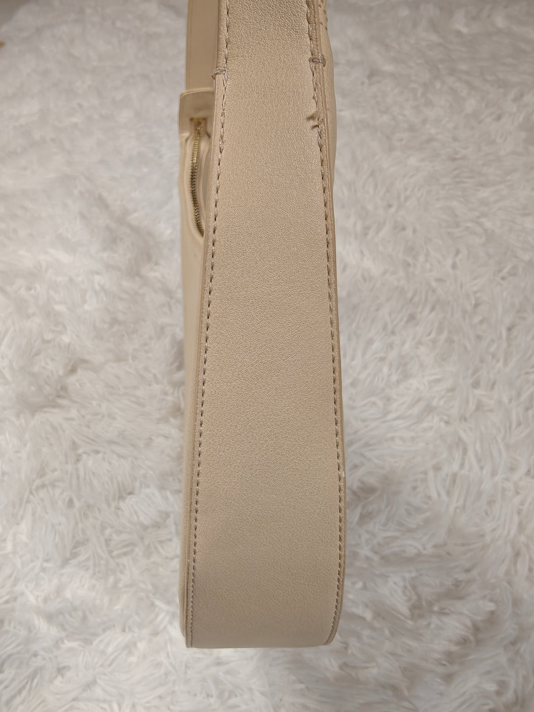 Womens Keyli Hobo Shoulder Bag Beige Gold Hardware