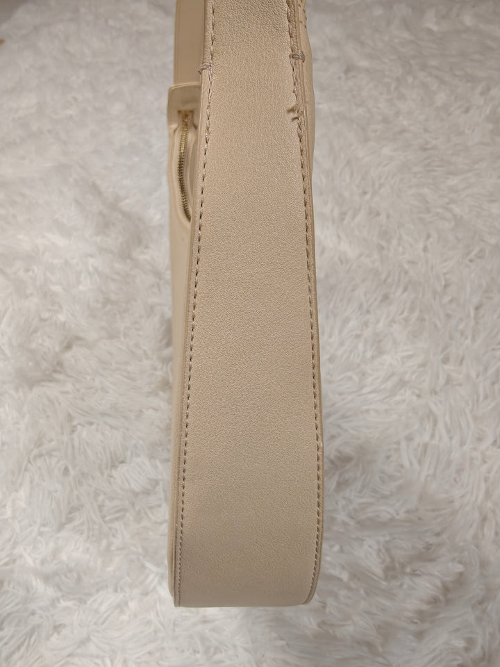 Womens Keyli Hobo Shoulder Bag Beige Gold Hardware