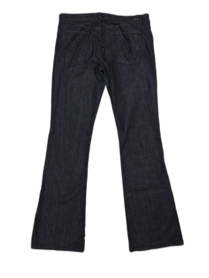 Citizens Of Humanity Womens Ingrid Low Rise Flare Jeans Dark Indigo Size 32