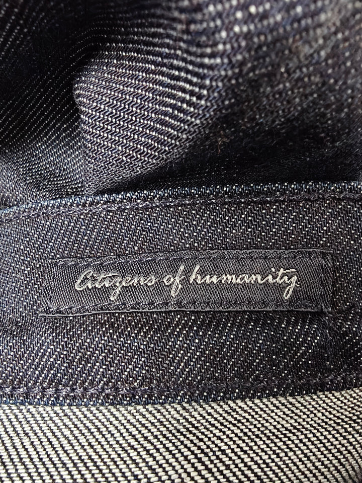 Citizens Of Humanity Womens Ingrid Low Rise Flare Jeans Dark Indigo Size 32