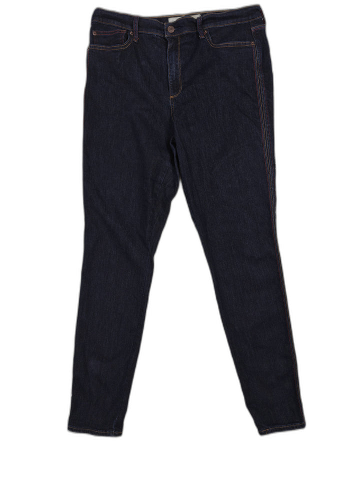 Womens Gap 1969 True Skinny High Rise Jeans Dark Indigo Size 32 Tall