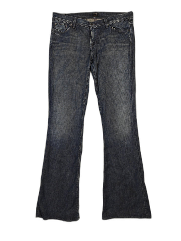 Citizens Of Humanity Womens Ingrid Low Rise Flare Jeans Blue Size 32