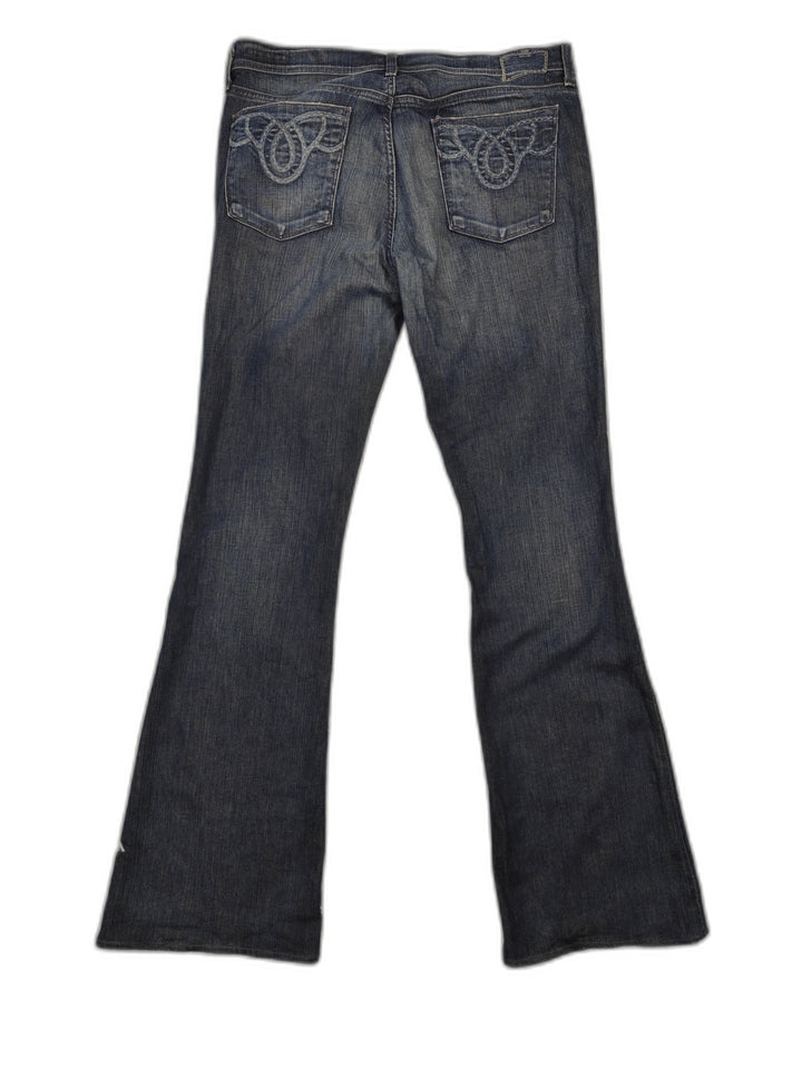 Citizens Of Humanity Womens Ingrid Low Rise Flare Jeans Blue Size 32
