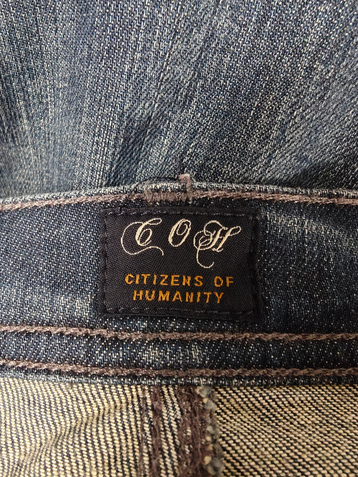 Citizens Of Humanity Womens Ingrid Low Rise Flare Jeans Blue Size 32