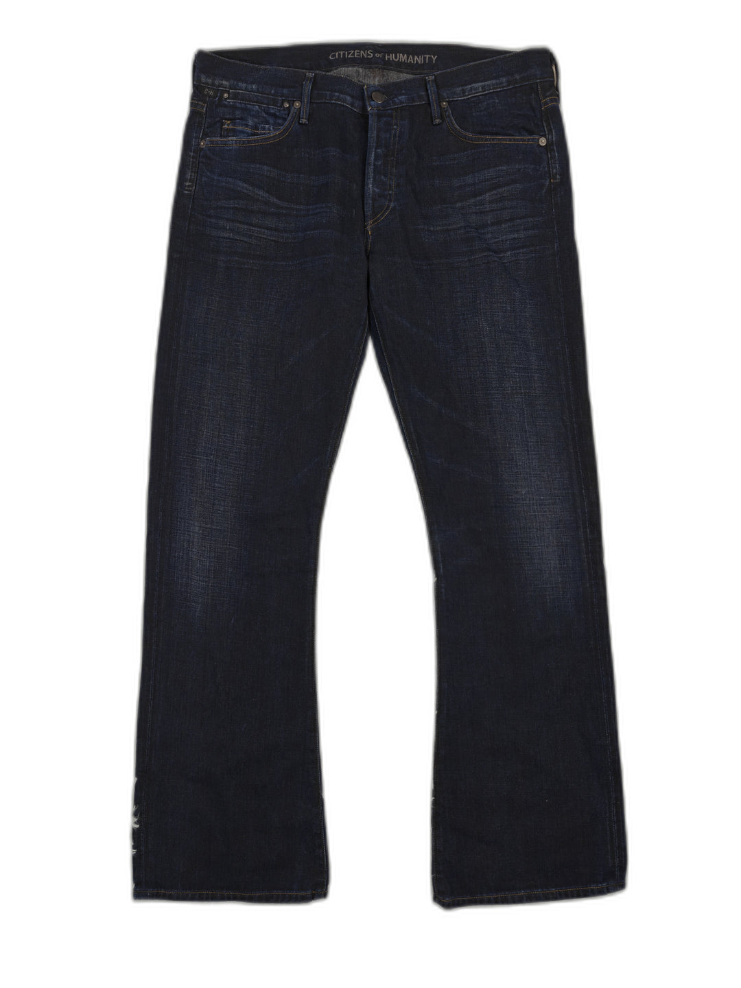 Citizens Of Humanity Womens Riley Boy Bootcut Jeans Dark Indigo Size 32
