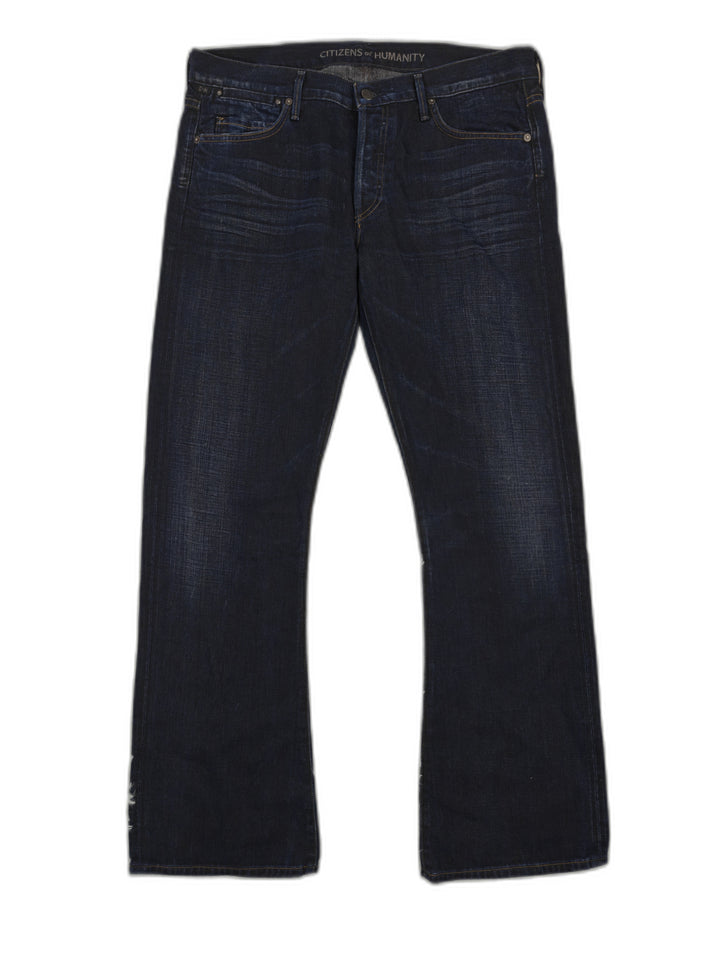 Citizens Of Humanity Womens Riley Boy Bootcut Jeans Dark Indigo Size 32