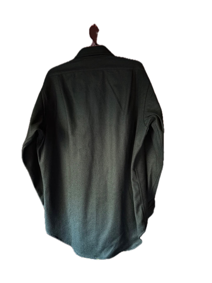 Polo Ralph Lauren Lowell Sport Mens Wool Button Down Shirt Green Vintage 90s