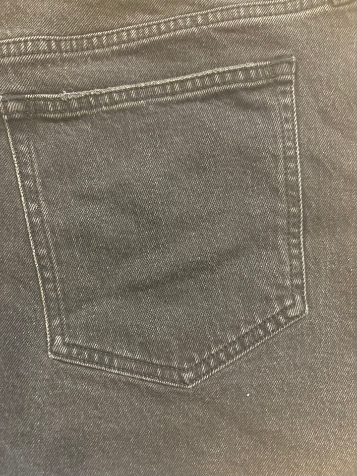 Abercrombie &amp; Fitch Curve Love 90s Relaxed Cutoff Shorts Black Size 32 NWT Y2K