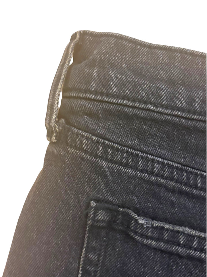 Abercrombie &amp; Fitch Curve Love 90s Relaxed Cutoff Shorts Black Size 32 NWT Y2K
