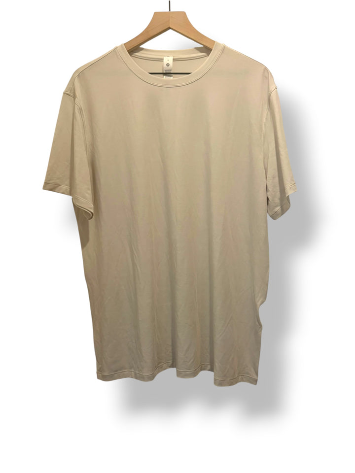Lululemon Jersey Training Short Sleeve Shirt Bone Size 12 NWT Oversized Soft Tee