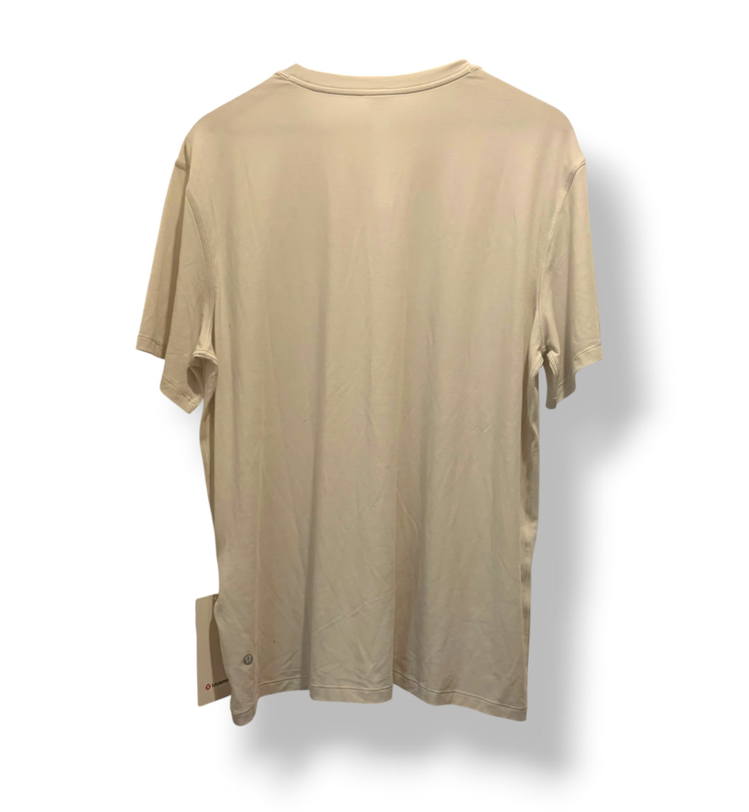 Lululemon Jersey Training Short Sleeve Shirt Bone Size 12 NWT Oversized Soft Tee