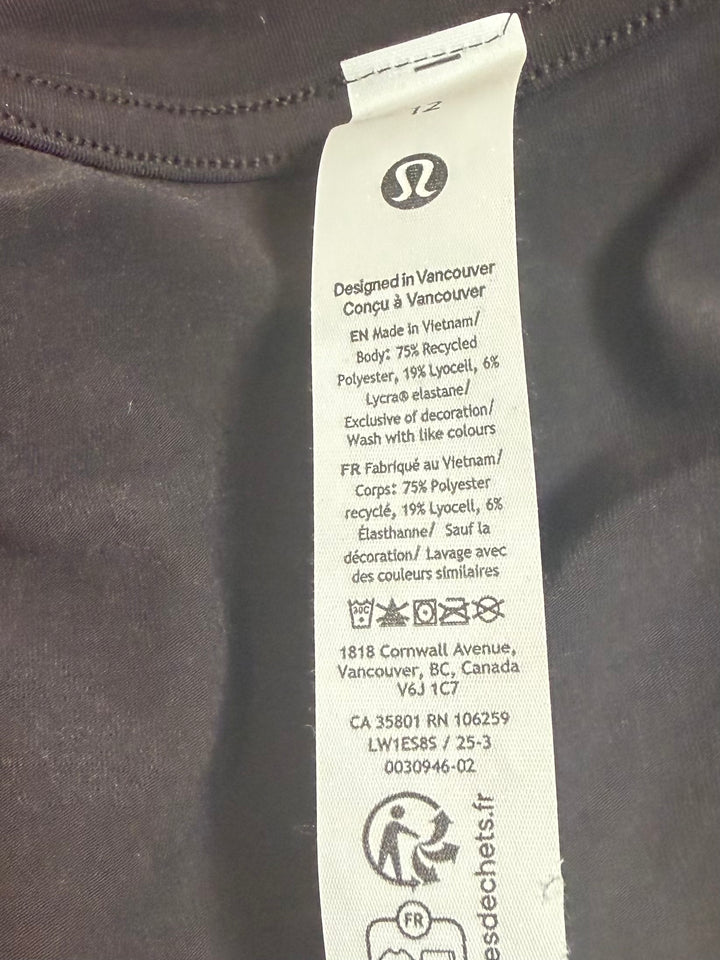 Lululemon Jersey Training Tank Top Brown Size 12 NWT Workout Athleisure