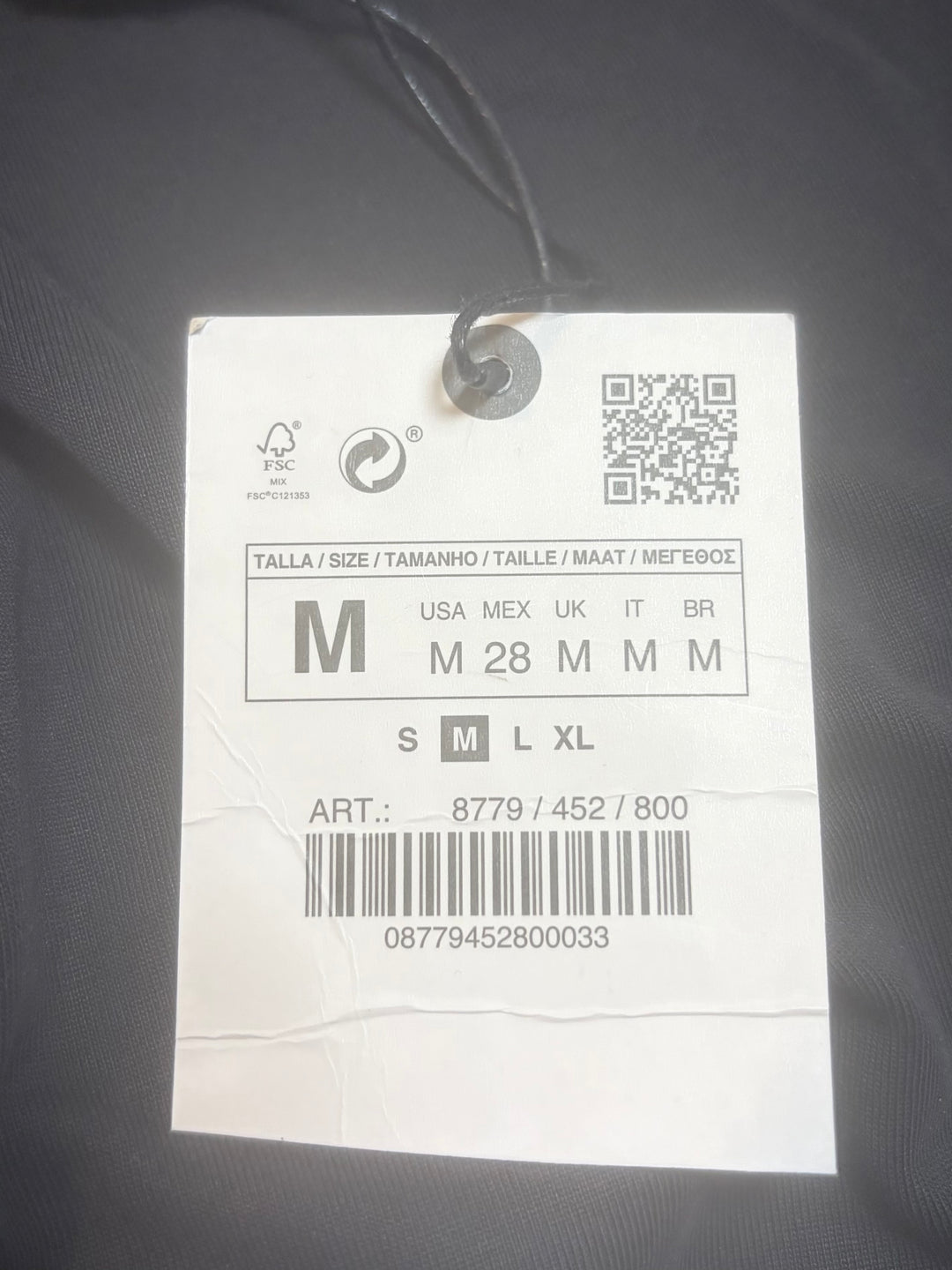 Zara Black Modal Blend Cropped T Shirt Size M NWT Minimalist Elevated Basic