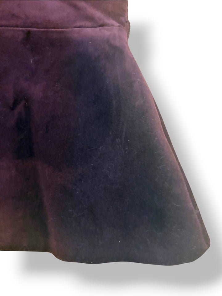 Zara Burgundy Velvet Corset Peplum Top Size L NWT Strapless Cocktail Going Out