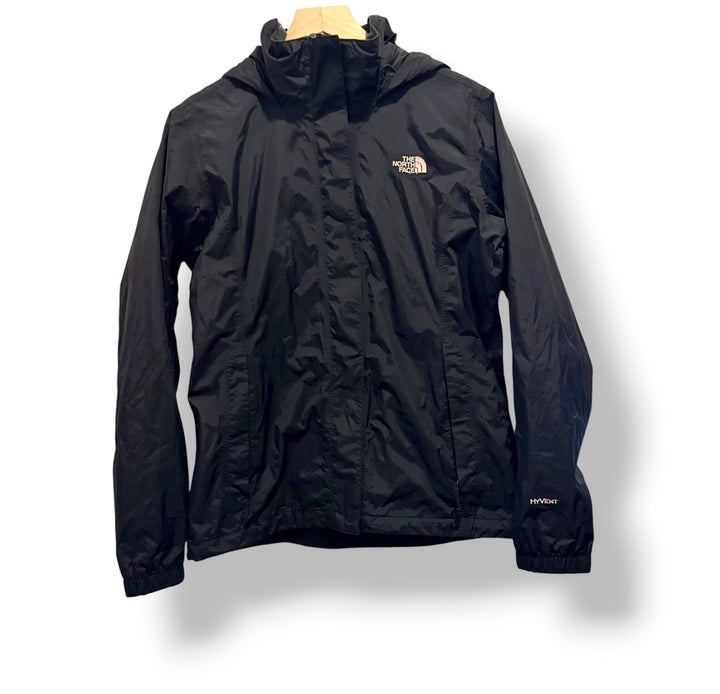 The North Face Women’s Black HyVent Hooded Rain Jacket Windbreaker Size M