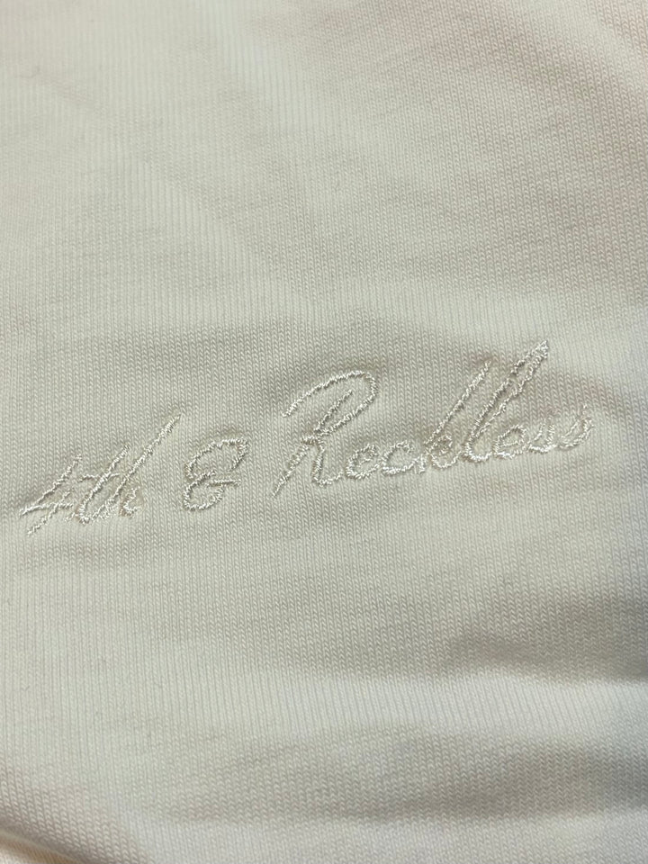 4th &amp; Reckless White Asymmetric Lace Hem Cotton T-Shirt Size M NWT Elevated