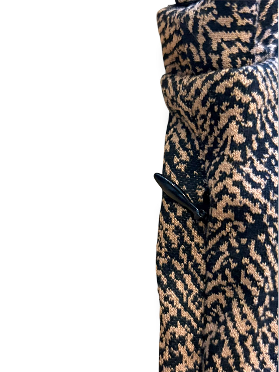 Express Brown Black Herringbone Belted Sheath Dress Size M NWT Dark Academia